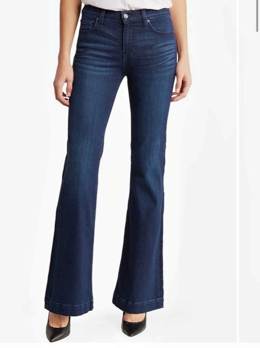 7 For All Mankind Dojo Flare Jeans Blue